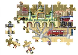 Паровозик Chuggington Вілсон з механічною функцією та пазлом (EU890301) - мініатюра 6