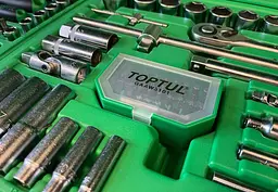 Набір ручного інструменту комбінований 106 од. . TOPTUL GCAI106B - мініатюра 4
