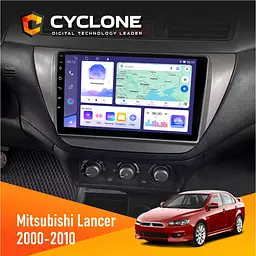 Штатна магнітола Mitsubishi Lancer 9 2000-2010 Cyclone C9-011 4x64, DSP Cyclone (НФ-00007068)