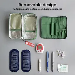 Діабетичний ізольований органайзер для медикаментів 1-WHEAT Insulin Cooler Travel Case - мініатюра 4