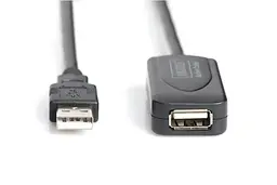 Подовжувач Digitus USB 2.0 Active Cable, A/M-A/F, 20м, чорний teh0013681 - мініатюра 3