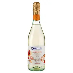 Упаковка ігристого вина Riunite Lambrusco Emilia IGT Bianco біле напівсухе 4.5 л (0.75 л х 6 шт.) - мініатюра 2