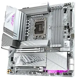 Материнська плата Gigabyte Z890M AORUS ELITE WiFi7 ICE (Z890M AORUS ELITE WIFI7 ICE) (Socket 1851, Intel Z890, Micro-ATX) - мініатюра 2