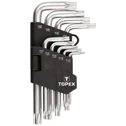 Набір інструментів Topex ключі шестигранні Torx T10-T50, набір 9 шт. x 1 уп. (35D960)