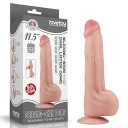 Фалоімітатор 11.5'' King Sized Sliding Skin Dual Layer Dong LOVETOYS 66-LV317051 100411