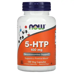 Амінокислота NOW 5-HTP 100 mg, 120 вегакапсул
