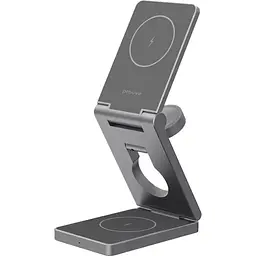 Бездротовий зарядний пристрій Proove Titan Volt 3in1 Gray (WSTV15000003) [131672]