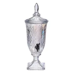 Лимонадниця Crystal Trinity 2 літри з краном для соку мохіто молока напоїв Yiwu HP-19-301 - мініатюра 2