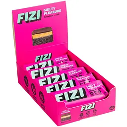 Уцінка. Набір шоколадних батончиків Fizi Guilty pleasure box Hazelnut + salt 10 шт. 