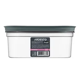 Харчовий контейнер Ardesto Fresh 1л, пластик, прямокутна, сірий (AR1308GG) - мініатюра 2