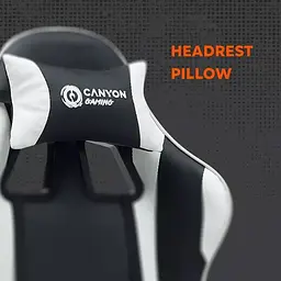 Ігрове крісло Canyon Core SGCH2 Black White (CNE-SGCH2W) - мініатюра 8