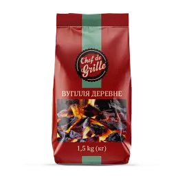 Вугілля деревне Chef de Grille 1.5 кг