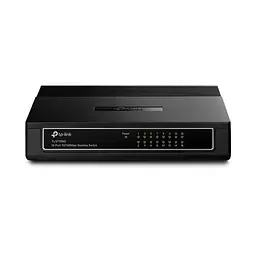 Комутатор TL-SF1016D, Black, 16-портовий, 10/100 Мбіт/с TP-Link teh0028242 - мініатюра 1