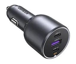 Автозаряджання UGREEN EC705 130 W 3xUSB (2xUSB-C+USB-A) чорна