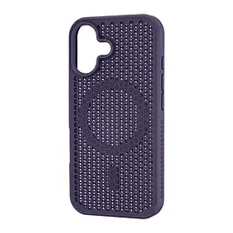Чохол Silicone Cooling Сase with MagSafe iPhone 16 Purple