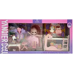 Дитяча іграшкова лялька YQE-Girl Bambi 3688-184A з аксесуарами