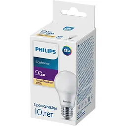 Світлодіодна лампа Philips Ecohome LED Bulb, 9W, 3000K, E27 (929002298917)