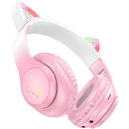 Навушники Hoco W42 Cat Ear Cherry Blossom (795847) [111604] - мініатюра 3