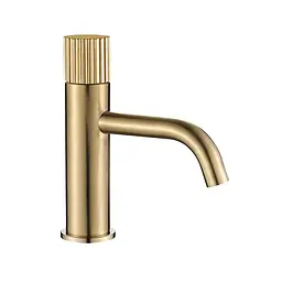 Змішувач для умивальника VBI Milano Tre низький brushed gold VBI-050100BG-H03BG