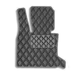 Килимок водія для BMW X5 (E70) 2007-2013 Екошкіра с подпятником 1 шт (Rombus)