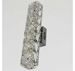 Хромоване LED бра з прозорим кришталевим склом Artlight 9689/1WCH