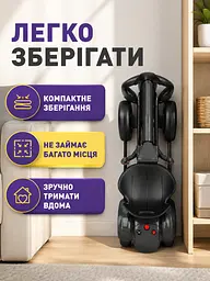 Дитячий електрокарт 390 Вт із пультом Bluetooth і музикою чорний (49676096) - мініатюра 2
