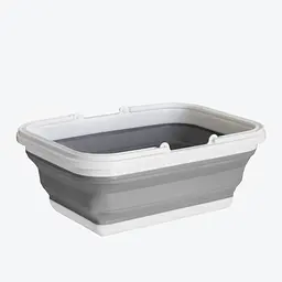 Складаний кошик з ручками пластиковий 9 л 38х29х14 см (8229) - мініатюра 3