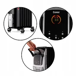 Масляний обігрівач радіатор Cronos Heaters 2500 Вт - мініатюра 3
