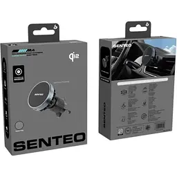 Автотримач із бездротовою зарядкою Senteo M4 Mag Pro Series With MagSafe Qi2 15W Space Gray [171635] - мініатюра 2
