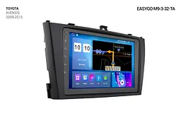 Штатна автомагнітола EasyGo M9-3-32-TA Toyota Avensis 2009-2015 - мініатюра 5