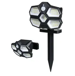 Вуличний світильник Solar Induction Lamp SH-580A • LED ліхтар із сонячною панеллю та датчиком руху - мініатюра 2