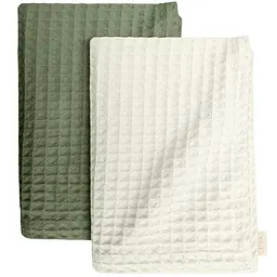 Набір рушників Cosas Cube Olive & Cube White 2 шт. (SetTowel_95-SqOlive_130-SqWhite)
