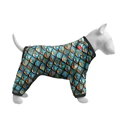 Вітровка для собак WAUDOG Clothes, малюнок "Луска", M35, В 59-62 см, С 37-40 см - мініатюра 3