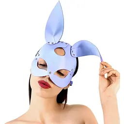 Шкіряна маска зайчика Art of Sex - Bunny mask, колір Лавандовий