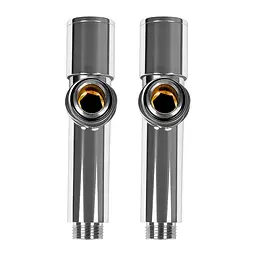 Комплект дизайн кранів Ideale Dante 1/2”x1/2” хром - мініатюра 4