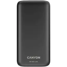 Батарея універсальна Canyon PB-301 30000mAh PD/20W, QC/3.0 (CNE-CPB301B)