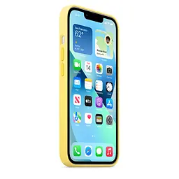 Чохол Silicone Case з MagSafe для Apple iPhone 13 (6.1) (Lemon Zest) ААА [69876] - мініатюра 2