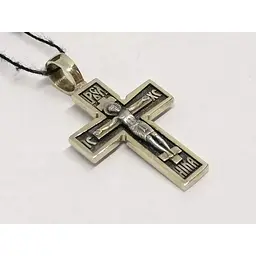 Золотий хрестик Харківська ювелірна фабрика. Розп'яття Христа. 11503-ЧБЕЛ - мініатюра 2