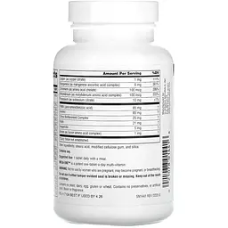 Мультивітаміни та мінерали Source Naturals Mega-One без заліза 90 таблеток - мініатюра 2