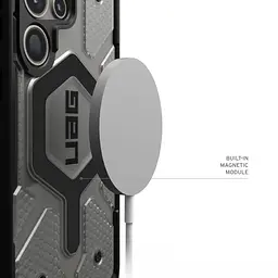 Оригінальний протиударний чохол для Samsung Galaxy S25 Ultra UAG Pathfinder MagSafe (S938) Clear Ice 214483114333 - мініатюра 4