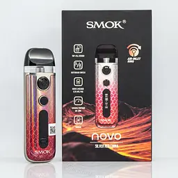 Под-система електронна сигарета Smok Novo 5 30 W Pod System 900 mAh 2 ml Silver Red Cobra (12398) - мініатюра 4