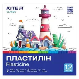Пластилин восковый Kite Classic K-1086 12 цветов Разноцветный