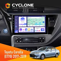 Штатна магнітола Toyota Corolla (E170) 2017-2019 Cyclone C10-011 4x64, DSP Cyclone (НФ-00009074)