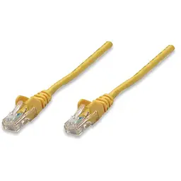 Патчкорд UTP Cat.5e ( 1м жовтий ), Intellinet, Біметал, ССА