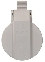 Розетка переносна 16А P2 IP44 2P+PE ГП АСКО-УКРЕМ (A0080030009) біла - мініатюра 3