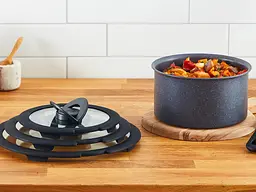 Tefal Кришка скляна Ingenio 22 см скло силікон - мініатюра 5