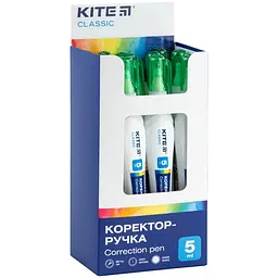 Упаковка коректор-ручка Kite Classic 5 мл 12 шт (K-013) - мініатюра 2