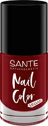 VEGAN-Лак для нігтів Nail Color 07 Redy or Not/Dark Red SANTE 8 мл