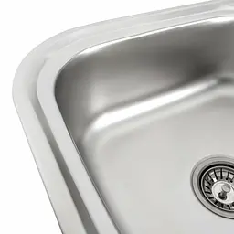 Кухонна мийка з нержавіючої сталі закруглена Platinum сатин 7848 (0,8/180 мм), R, Satin - мініатюра 10