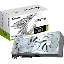 Відеокарта AORUS GeForce RTX 5080 MASTER ICE 16GB (GV-N5080AORUSM ICE-16GD) EU [127181]